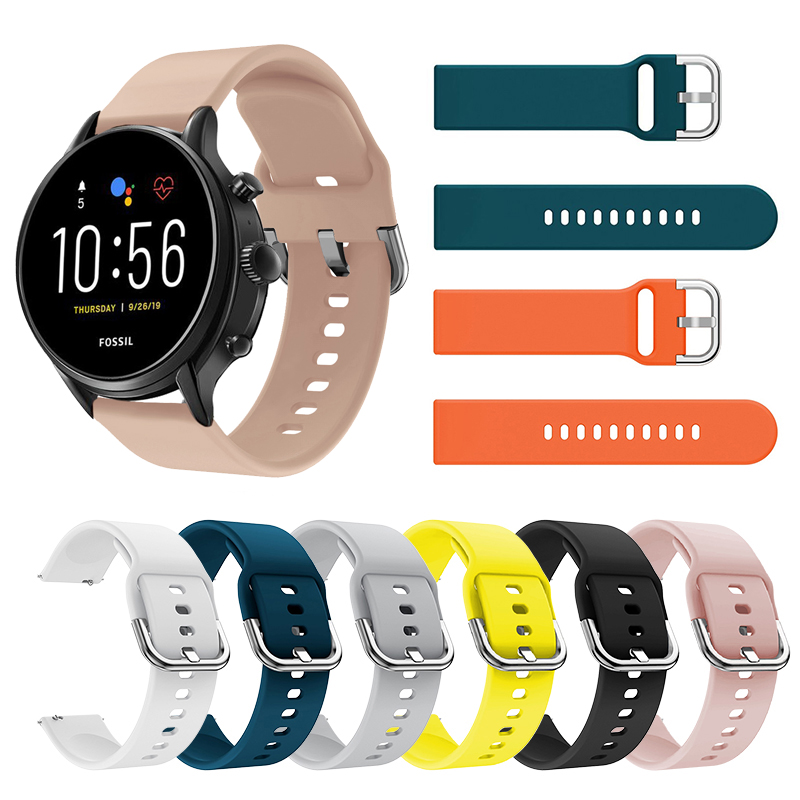 Fossil Smartwatch Accessories - Fosil Gen için 22MM silikon sapanlar