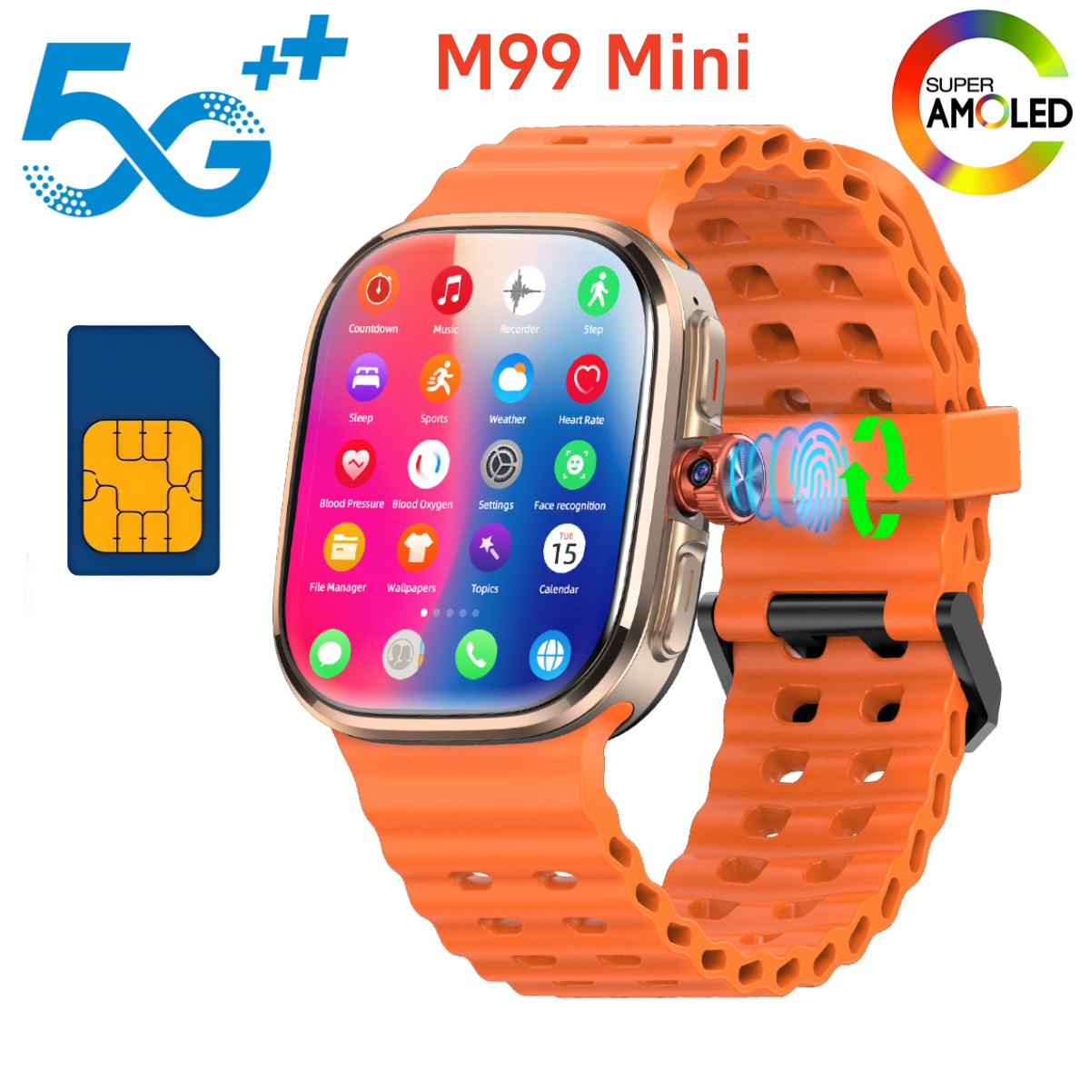 Smartwatch Faces - M99 Mini Akıllı Saat 5G Android