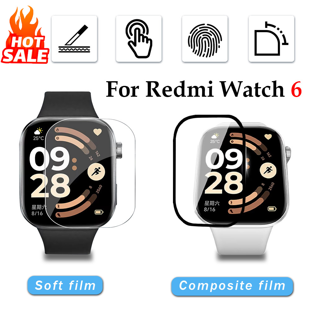 Watch Case Bumper - 1-5 adet yumuşak Film Xiaomi Redmi