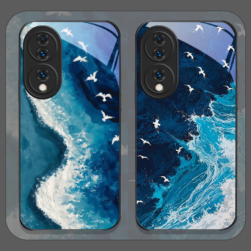 Huawei Nova 12 - Yaz Plajı Mavi Okyanus Dalgası Baskılı