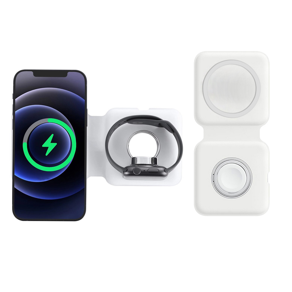 Smartwatch X12 - 2IN1 Magsafe Duo manyetik kablosuz şarj