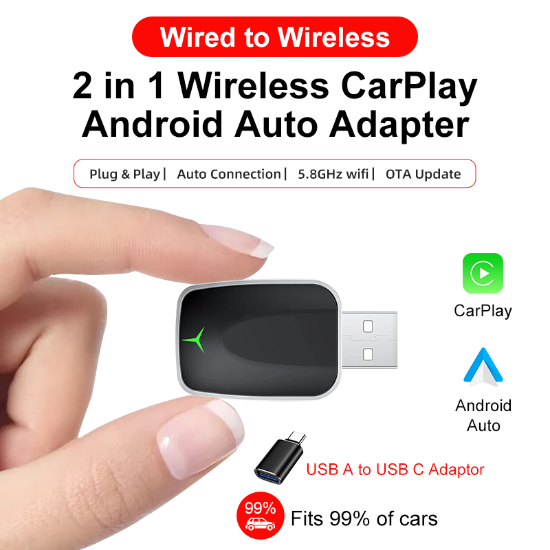 Smartwatch Universal - 2026 Yeni Kablosuz CarPlay Adaptörü 2'si