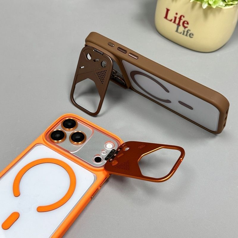 Magnetic Charging Stand - Lüks Zırhlı Darbeye Dayanıklı Metal Standlı