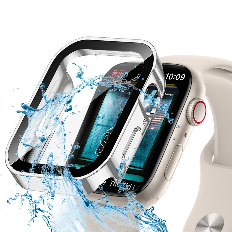 Watch Case Bumper - Su geçirmez Sert PC Ekran Koruyucu