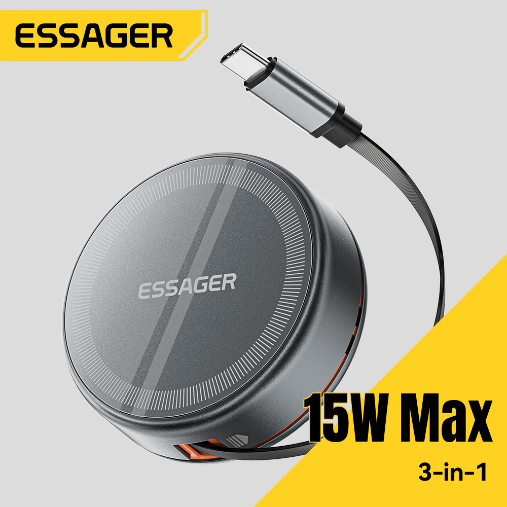 Smartwatch Ac - Essager 15W 3'ü 1 Arada Manyetik