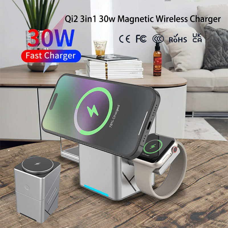 Smartwatch Touch - 15W Dokunmatik Döner Manyetik Çok Fonksiyonlu
