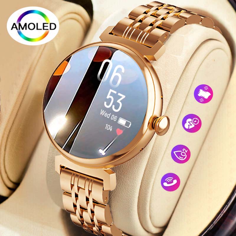 Smartwatch Faces - 1.04 inç AMOLED Ekran Moda Bayanlar