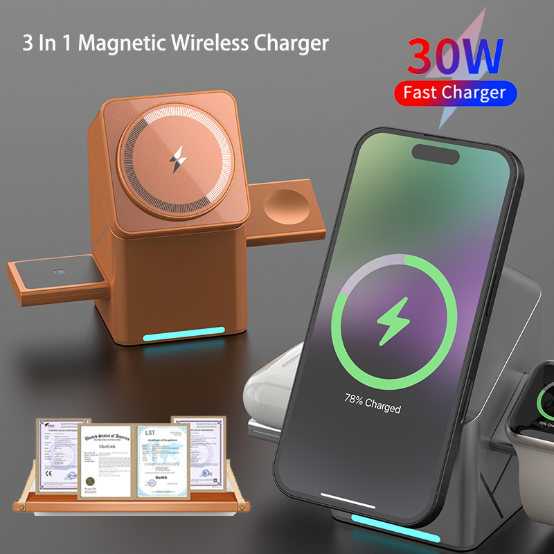 Smartwatch Touch - 15W 3'ü 1 Arada Çok Fonksiyonlu