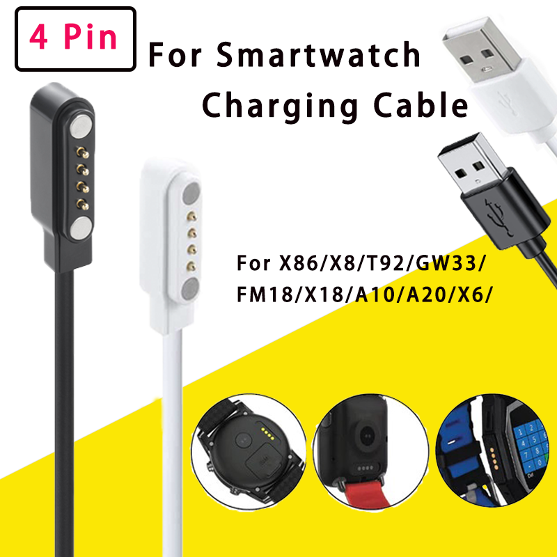 4-Pin USB Yedek Manyetik Akıll - Smartwatch X18 incelemesi ve fiyatı