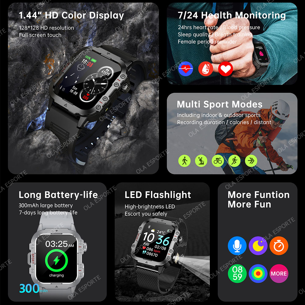 2026 Yeni Sağlam Askeri GPS Ak - Smartwatch X12 incelemesi ve fiyatı