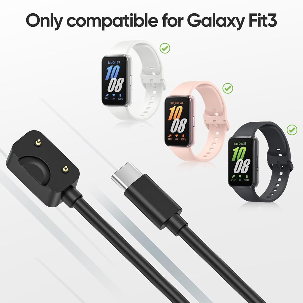 Siyah USB-C şarj kablosu Samsu - Best Smartwatch Accessories incelemesi ve fiyatı