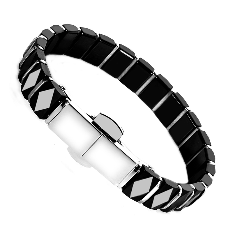 Beyaz siyah erkekler sağlık bi - Ceramic Link Bracelet incelemesi ve fiyatı