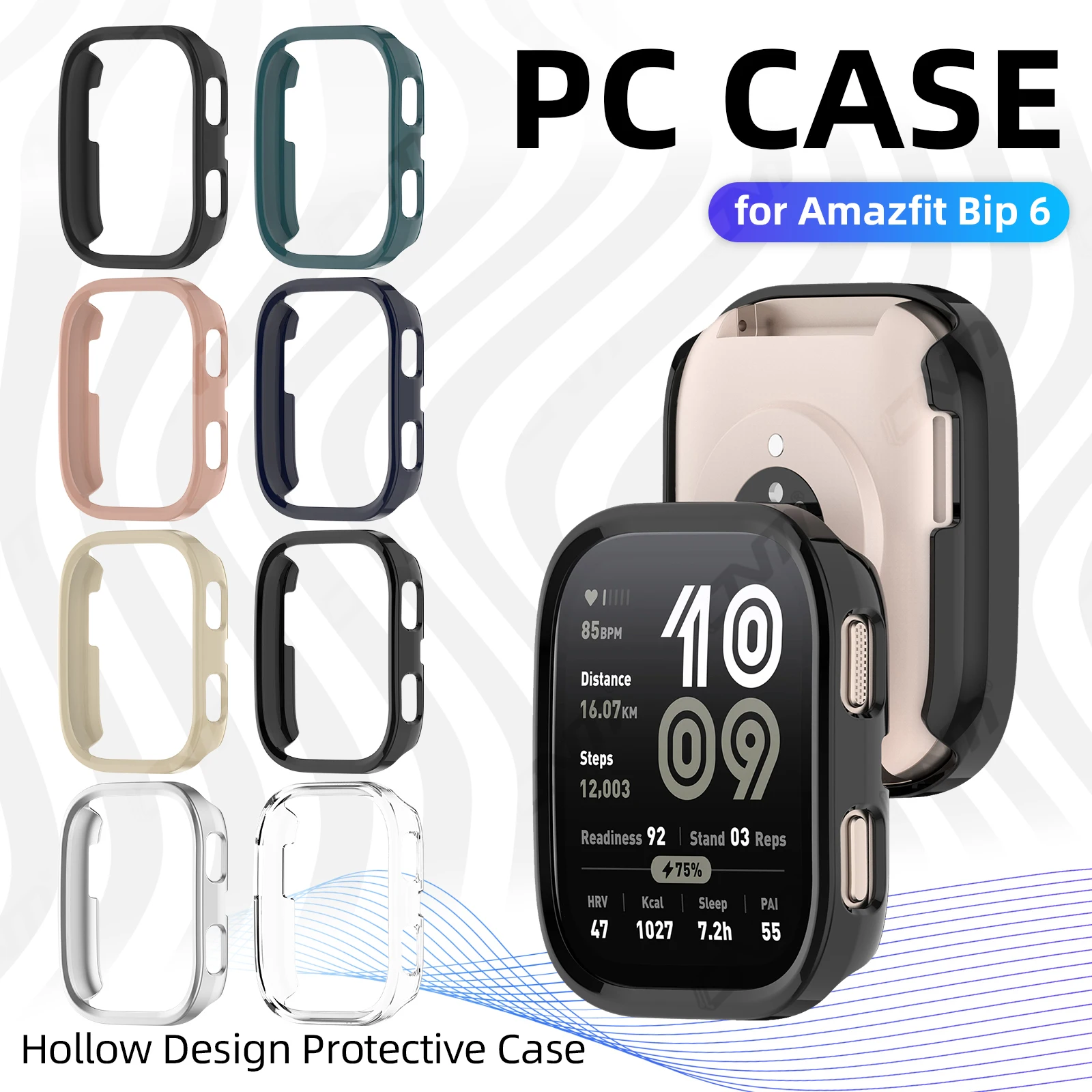 Amazfit BIP 6 için PC sert çan - Amazfit Smartwatch Accessories incelemesi ve fiyatı
