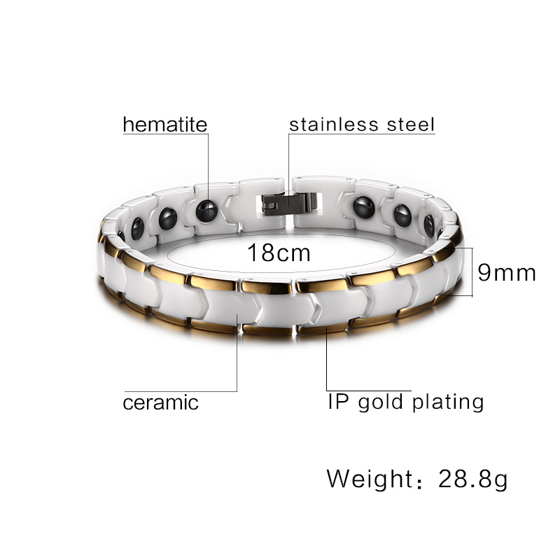 Kadınlar için Vinterly bilezik - Ceramic Link Bracelet incelemesi ve fiyatı
