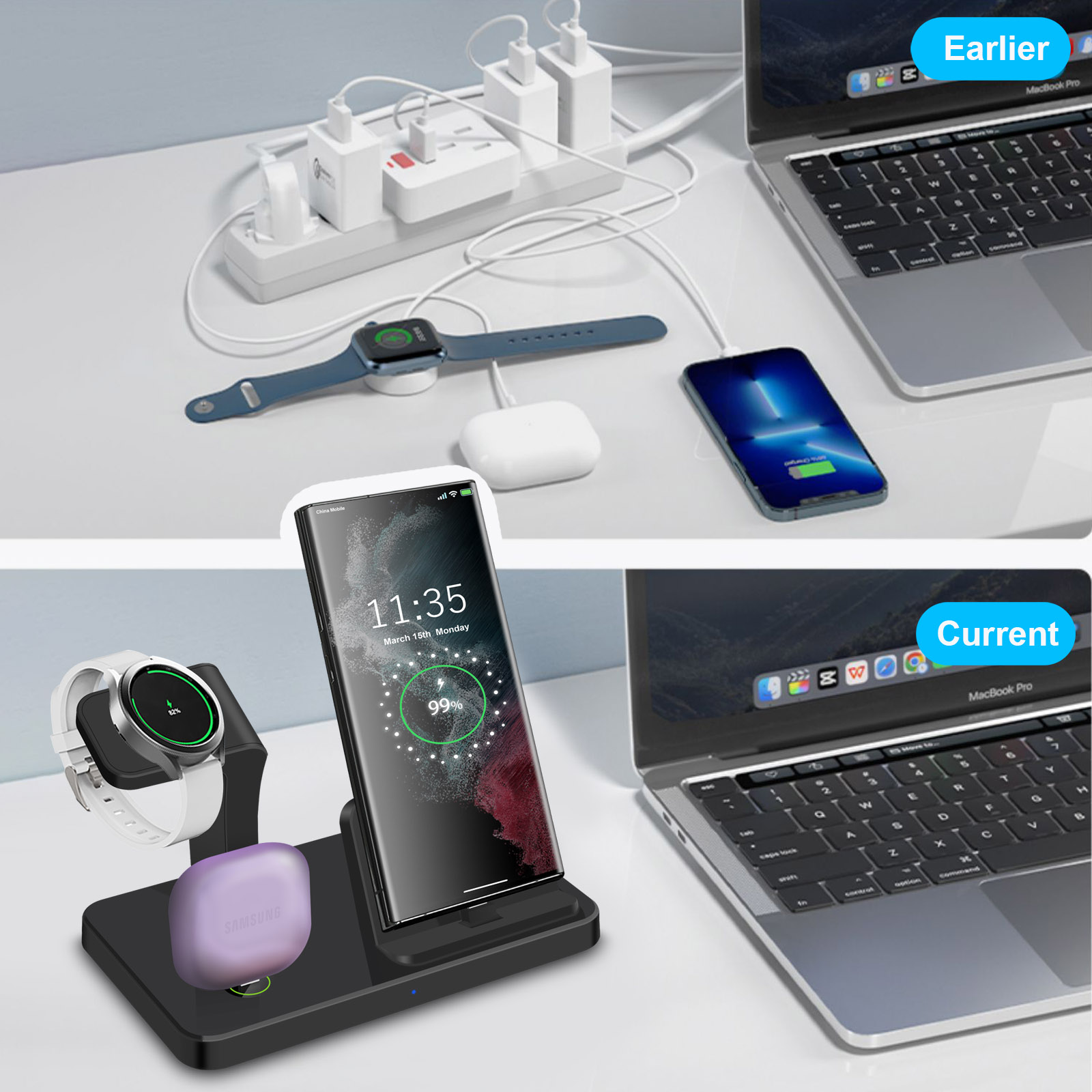 3'ü 1 Arada Tip C Portlu Kablo - Smartwatch Ac incelemesi ve fiyatı