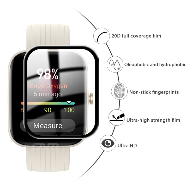 1-5 Adet HD Ekran Koruyucu Hua - Amazfit Smartwatch Accessories incelemesi ve fiyatı